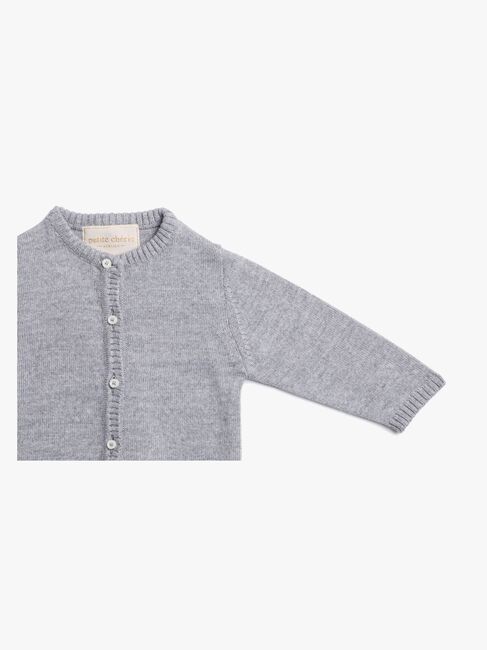 Petite Chérie Atelier Margit Cardigan, Light Grey/Grey Melange