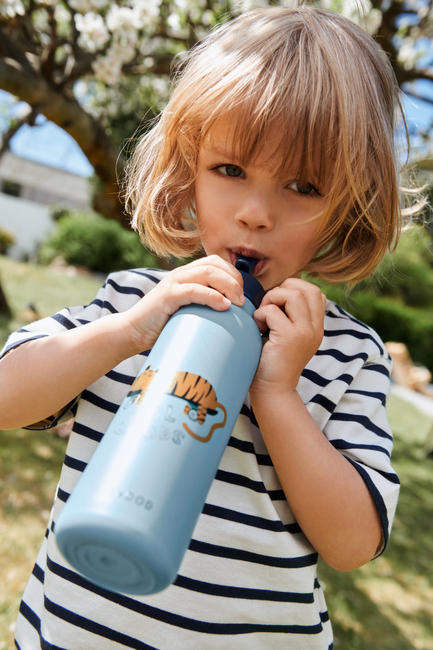 LIEWOOD Falk Vannflaske 500 ml, Tiger/Beach blue