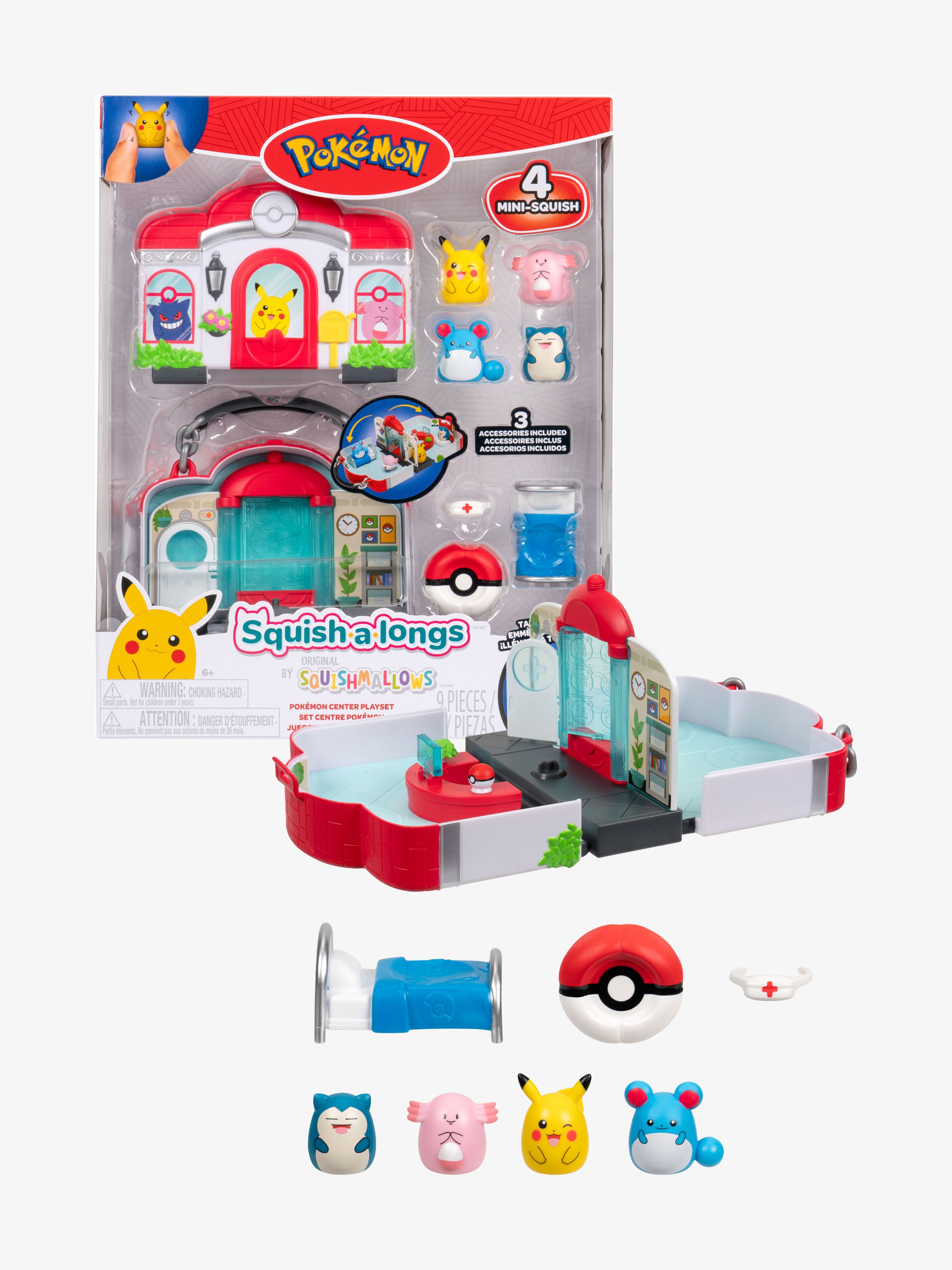 Squishmallows Pokémon Lekesett med Figurer - Samlefigurer