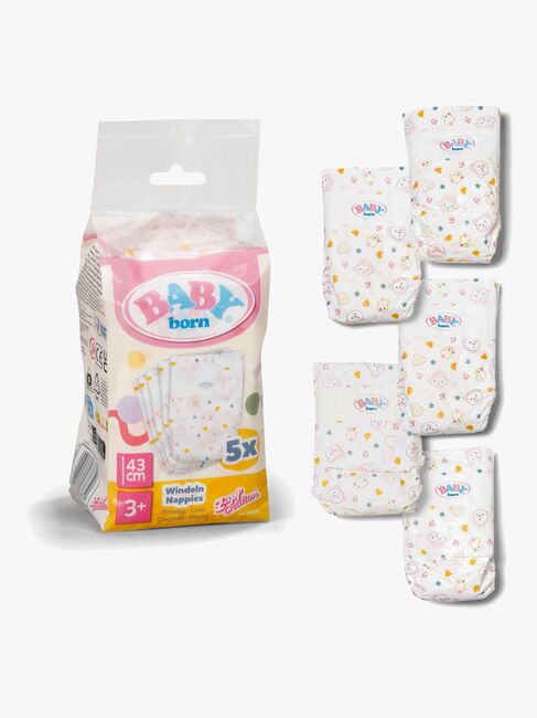 Baby Born Dukketilbehør Bleier 5-pack