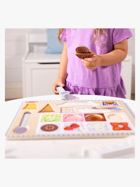 Melissa & Doug Magnetisk Puslespill & Lekesett Iskrem 16 Deler