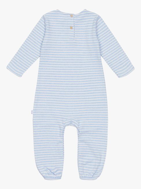Luca & Lola Natale Jumpsuit, Blue Stripes