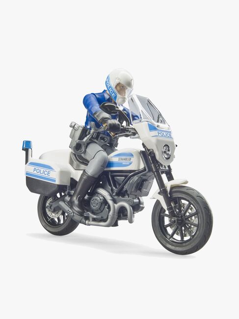 Bruder BWorld Scrambler Ducati Politimotorsykkel med Sjåfør