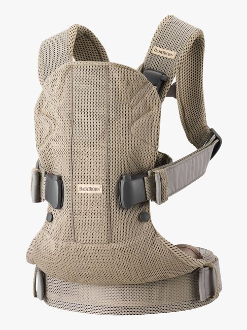 BabyBjörn One Air Bæresele 3D Mesh, Grey Beige