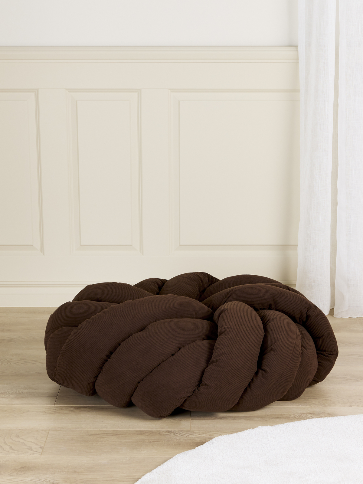 Alice & Fox BRADIE Puff, Brown Manchester