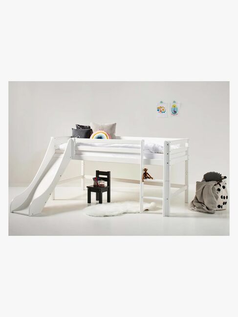 Hoppekids Slide To ECO Dream Half-height bed, White
