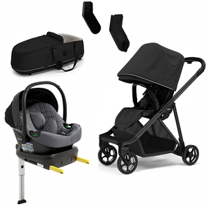 Thule Shine Duovogn inkl. Beemoo Route Babybilstol & Base, Black/Mineral Grey