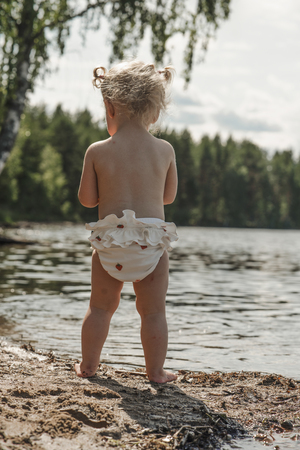 Lindberg Daisy Baby Badebleie, Offwhite/Pink