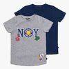 Luca & Lola San Marino T-Shirt 2-pack, Grey Melange/Navy