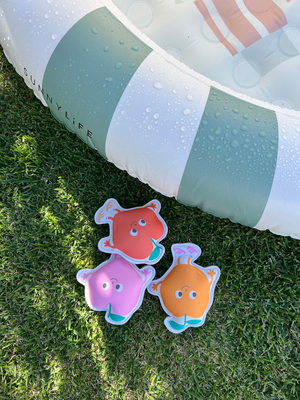 SUNNYLiFE Dykkeleker 3-Pakk, Poppy the Peach Multi