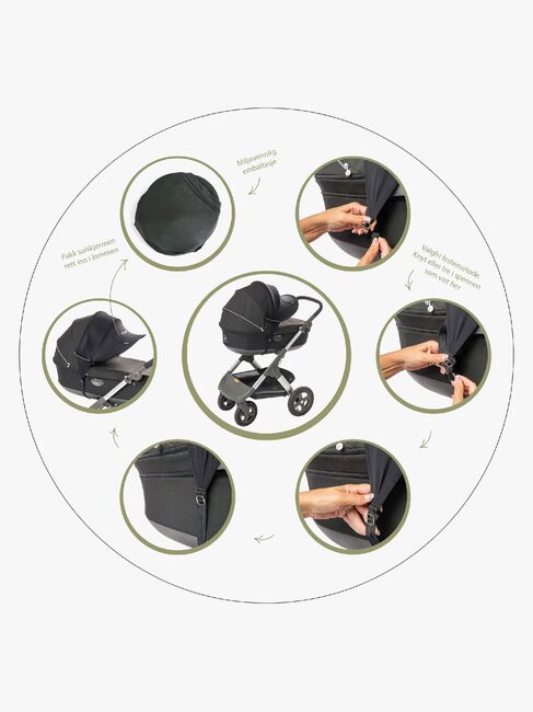 Tinkafu Solskjerm Universal, Grå