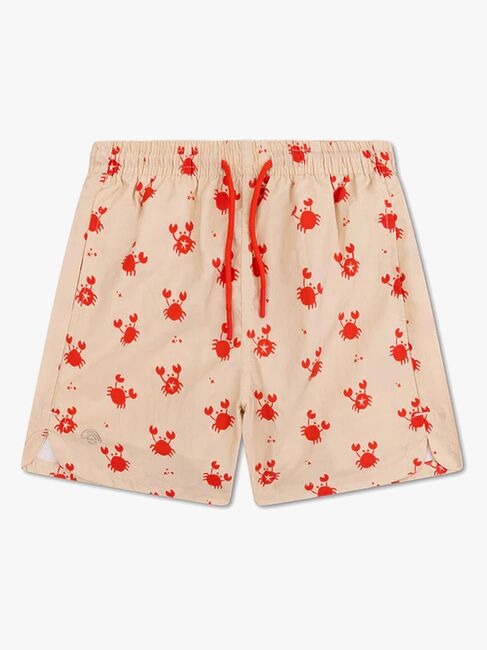 Swim Essentials Badebukse, Crabby Red/Beige
