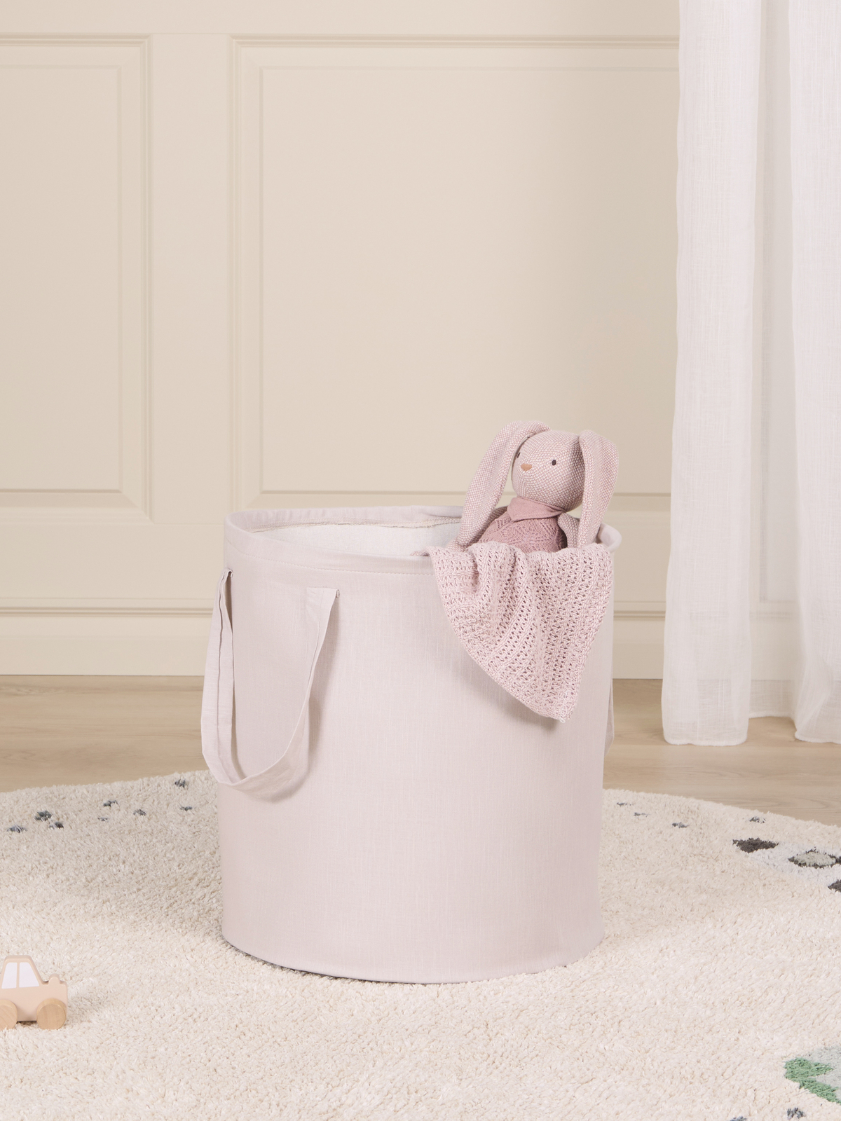 Alice & Fox ABLE Oppbevaringskurv, Beige Linen