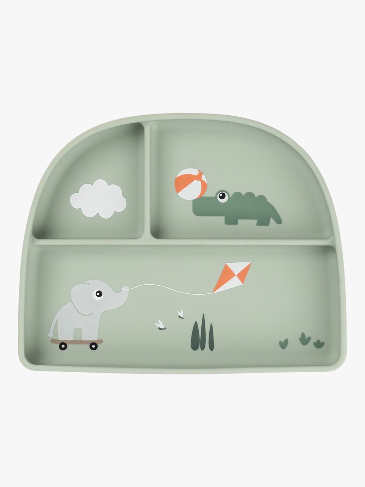 Done By Deer Playground Delt Tallerken, Green