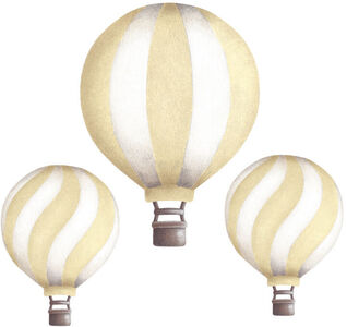 Stickstay Vintage Balloon Set Veggklistremerke, Lemon