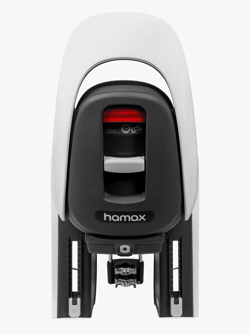 Hamax CARESS Sykkelsete med Låsbart Rammefeste, White/Black