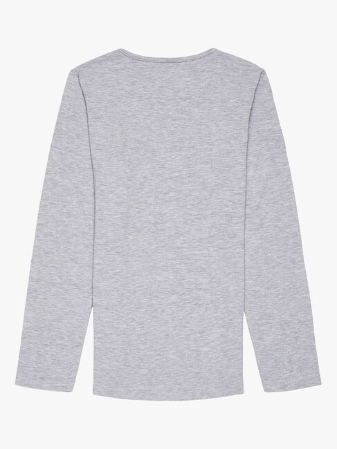 Luca & Lola Fanny Langermet Topp 2-pack, Grey Melange/Stripes