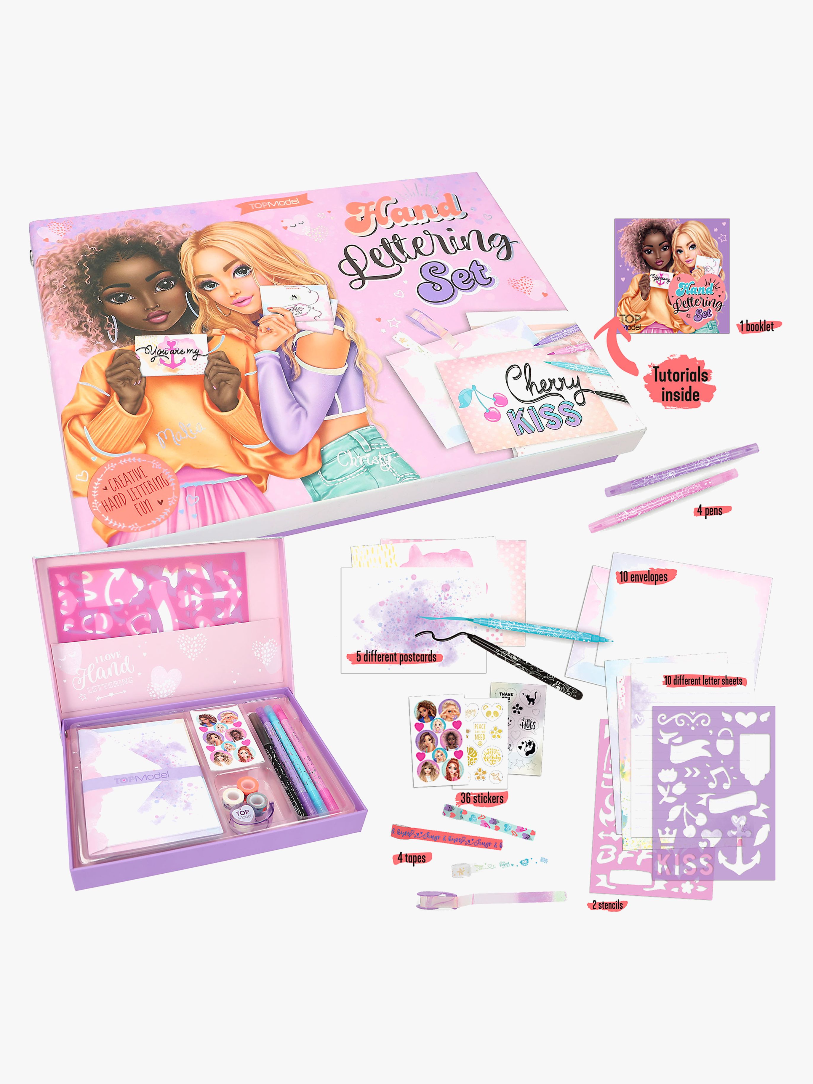 TOPModel Brevpapir i Boks Handlettering - Skolestart & Skrivesett