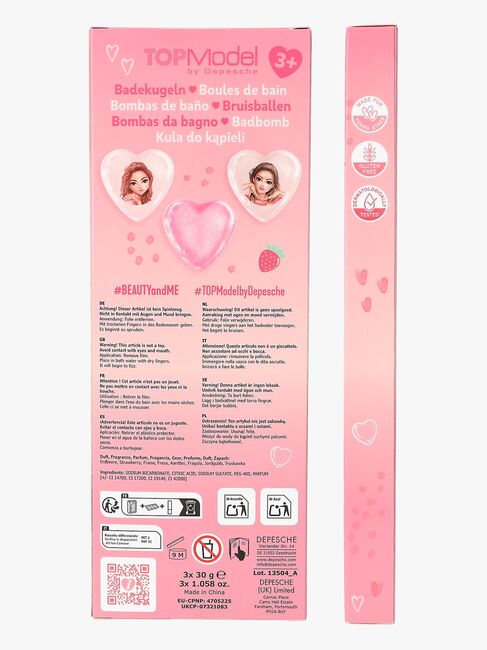 TOPModel BEAUTY and ME Badebombe Hjerte 3-Pakk