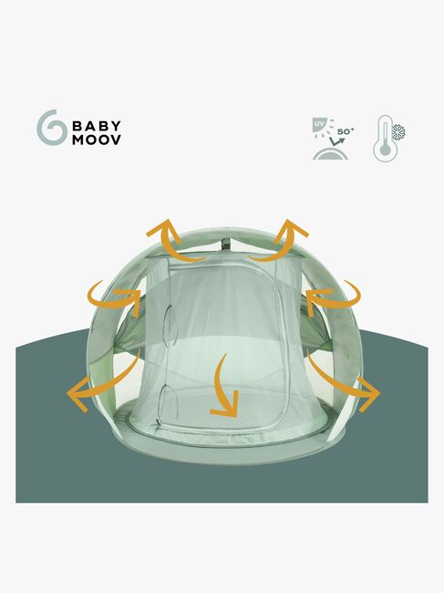 BabyMoov UV-Telt Moov & Protect, Green Lagoon