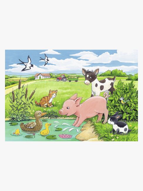 Ravensburger Puslespill Baby Bondegårdsdyr 2x12 Biter