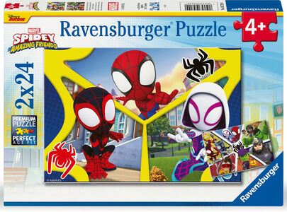 Ravensburger Spidey and His Amazing Friends Puslespill 2x24 Brikker