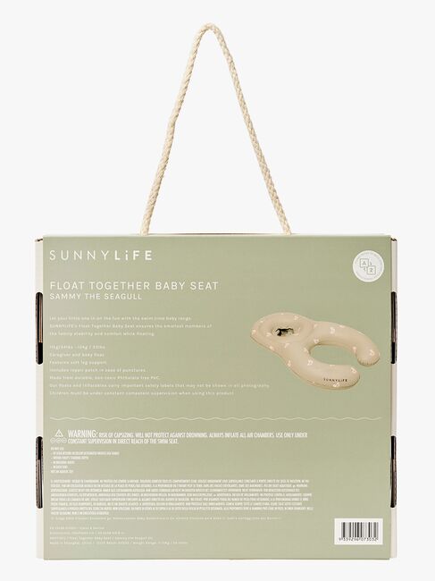 SUNNYLiFE Baby Float Together-  Oppblåsbar Flytemadrass, Sammy the Seagull