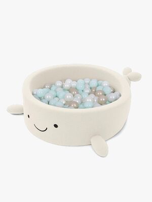 MeowBaby Boucle Whale Ballbasseng, Cheesecake Cream Beige