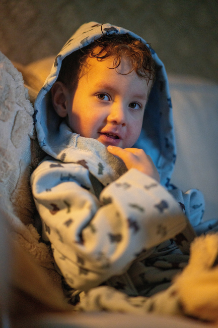 Lindberg Havsbris Badekåpe, Blue/Light Blue