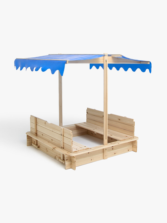 Woodlii Sandkasse med Tak og Benk, Nature