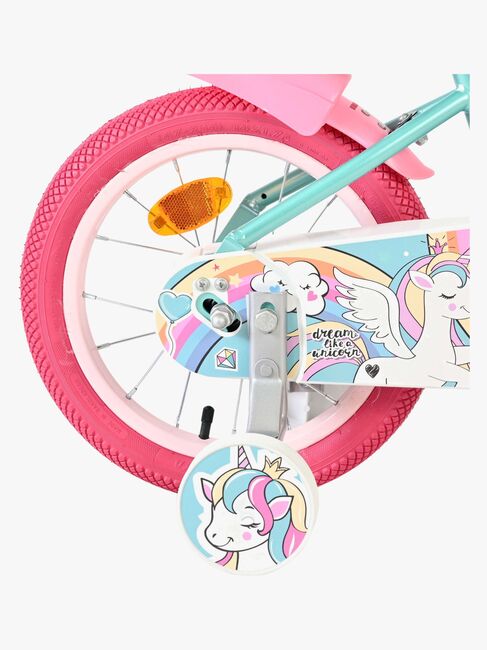 Volare Unicorn Sykkel 14 Tommer, Grønn