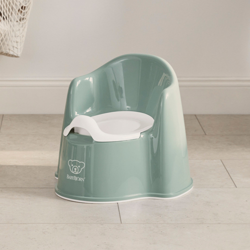 BabyBjörn Pottestol, Deep Green/White