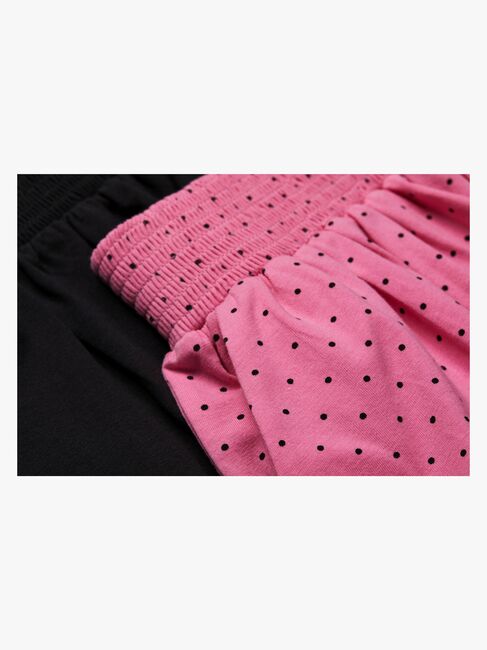 Luca & Lola Doro Skjørt 2-pack, Pink/Black