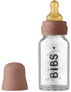 BIBS Glassflaske Komplett Sett Latex 110 ml, Woodchuck