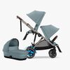 Cybex e-Gazelle S Søskenvogn inkl. Liggedel, Stormy Blue/Taupe