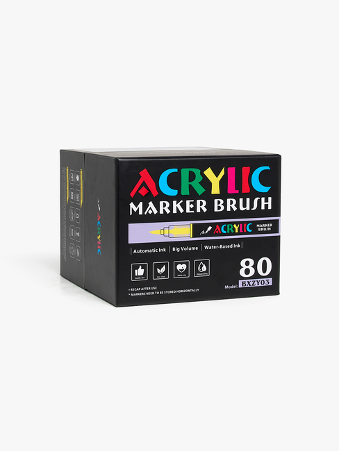 Fippla Akryllpenner 80-Pakk