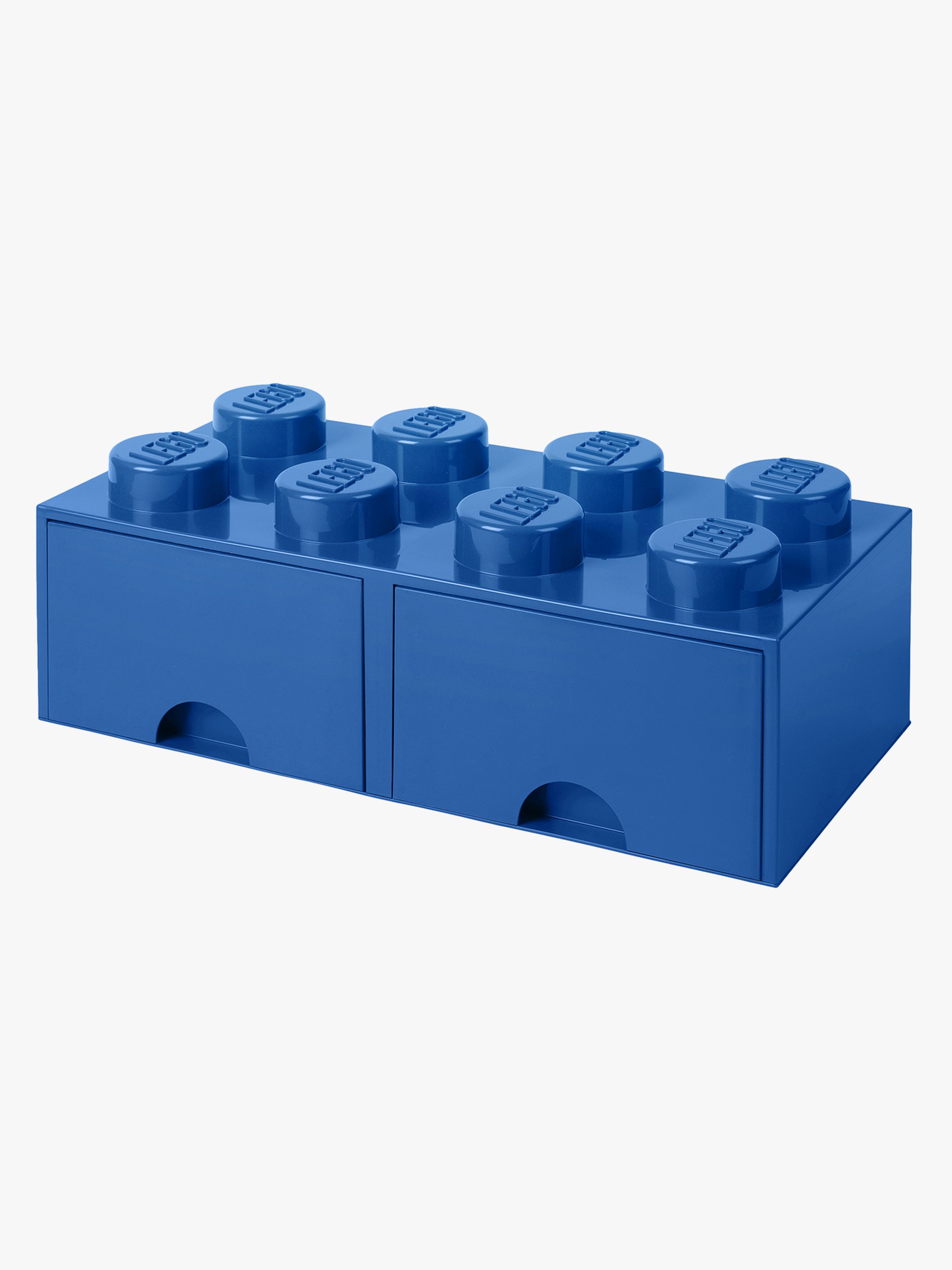 LEGO Oppbevaringsboks med Skuff 8, Blå -  Esker - Plast