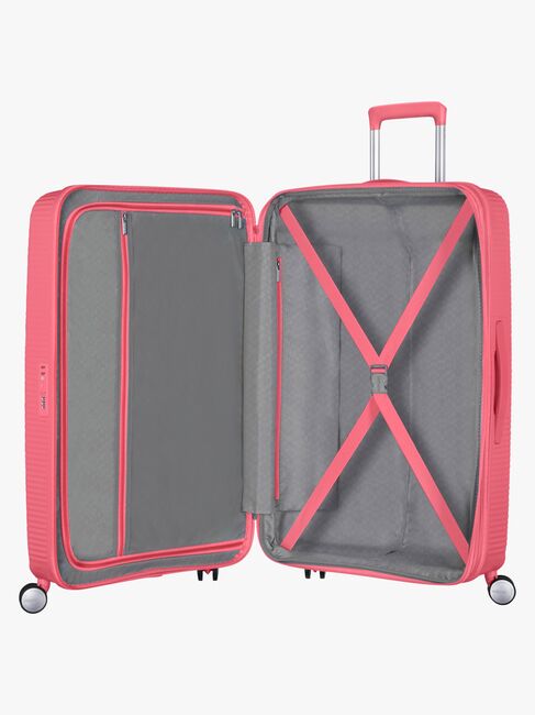 American Tourister Soundbox Spinner Koffert 97L, Sun Kissed Coral