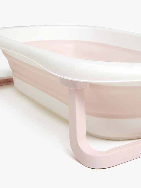 Beemoo CARE Assist Sammenleggbar Badebalje, Pink/White