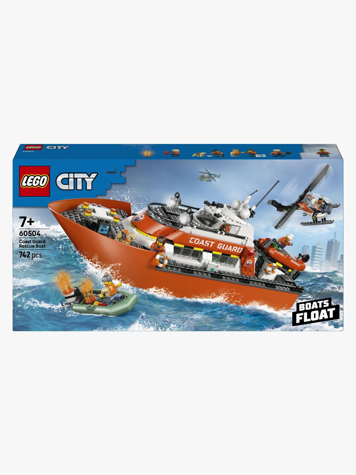 LEGO City 60504 Kystvaktens helikopter og redningsbåt
