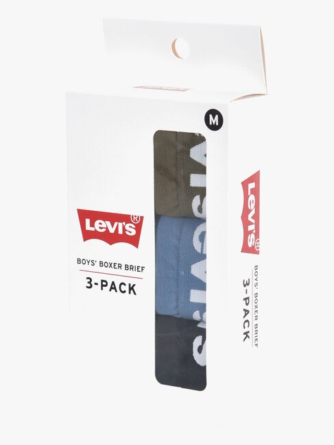 Levi's LHB Boxer Brief Underbukser 3-Pakk, Black