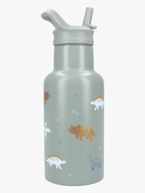 Kidzroom Stainless Steel Flaske & Silikon Matboks Small Talk, Grønn