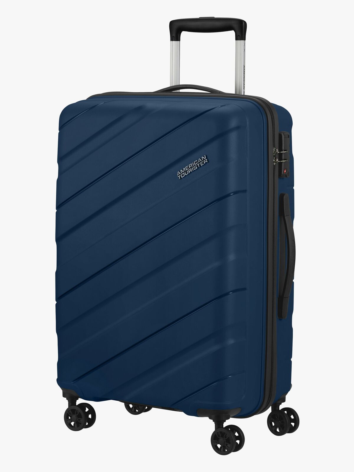 American Tourister Jetdriver Spinner Trillekoffert 63L, Navy Blue