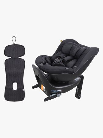 Beemoo Reverse i-Size Bakovervendt Bilstol inkl. Ventilerende Sittepute, Black Stone/Antracit
