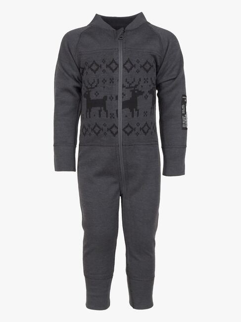 Lindberg Kåbdalis Merino Undertøysdress Merinomix, Anthracite