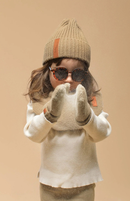 BabyMocs Strikket Lue, Caramel