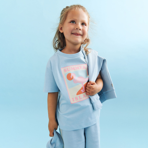 Wheat Mirsa T-skjorte, Summer Sky