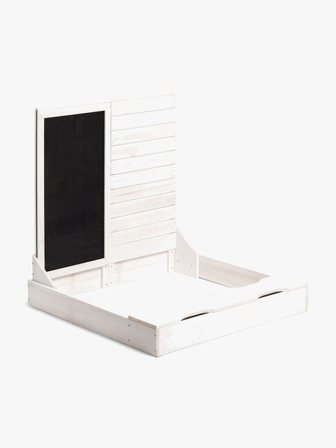 Woodlii Sandkasse Med Krittavle, Hvit