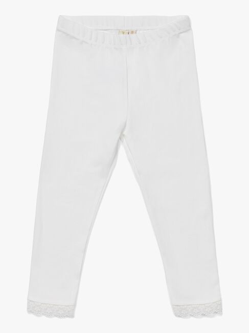 Petite Chérie Atelier Amandine Leggings 2-Pack, Pink/White