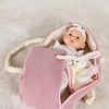 Cloudberry Castle Dukke med Bærekurv 40 cm, Rosa